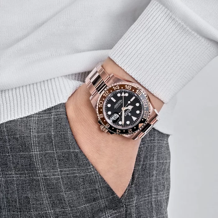 Rolex GMT-Master II 126715CHNR 'Root Beer' Rose Gold Black Dial - 图片 4