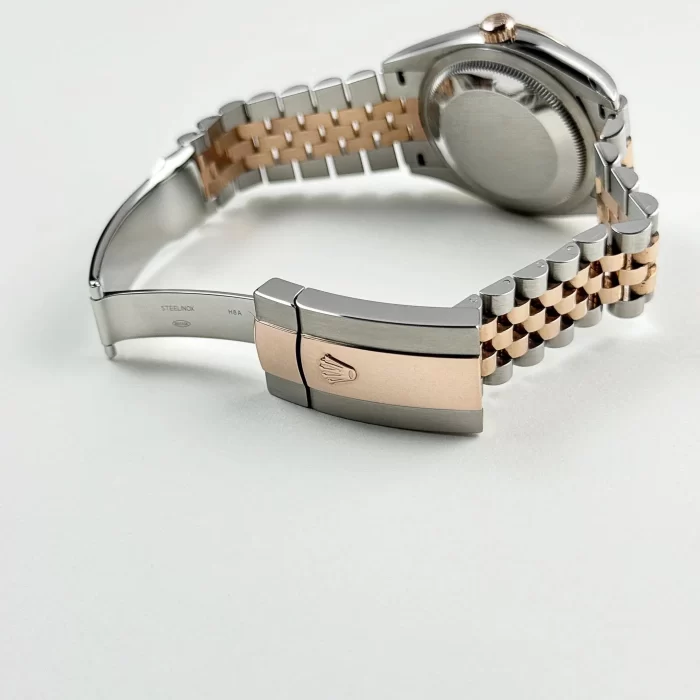 Rolex Datejust 126231 Rose Gold Stainless Steel Black Diamond Dial - 图片 4