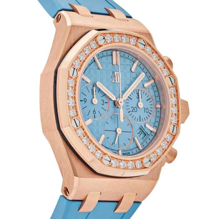 Audemars Piguet Royal Oak Offshore 26231OR.ZZ.A085CA.01 Chronograph Rose Gold Blue Dial Diamond Bezel (2023) - 图片 5