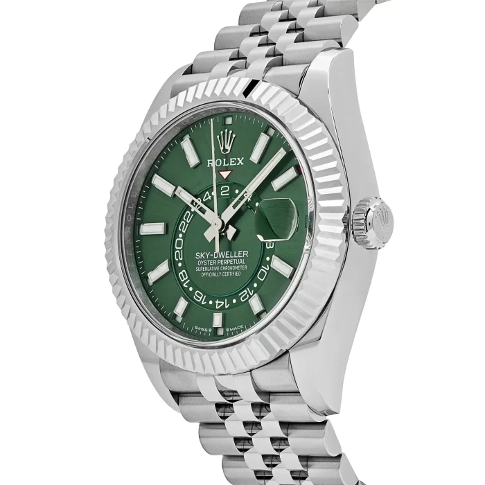 Rolex Sky-Dweller 336934 Stainless Steel Green Dial Jubilee - 图片 4