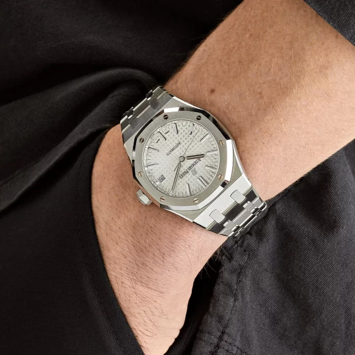 Audemars Piguet Royal Oak 15450ST.OO.1256ST.01.A Selfwinding Stainless Steel White Dial - 图片 7