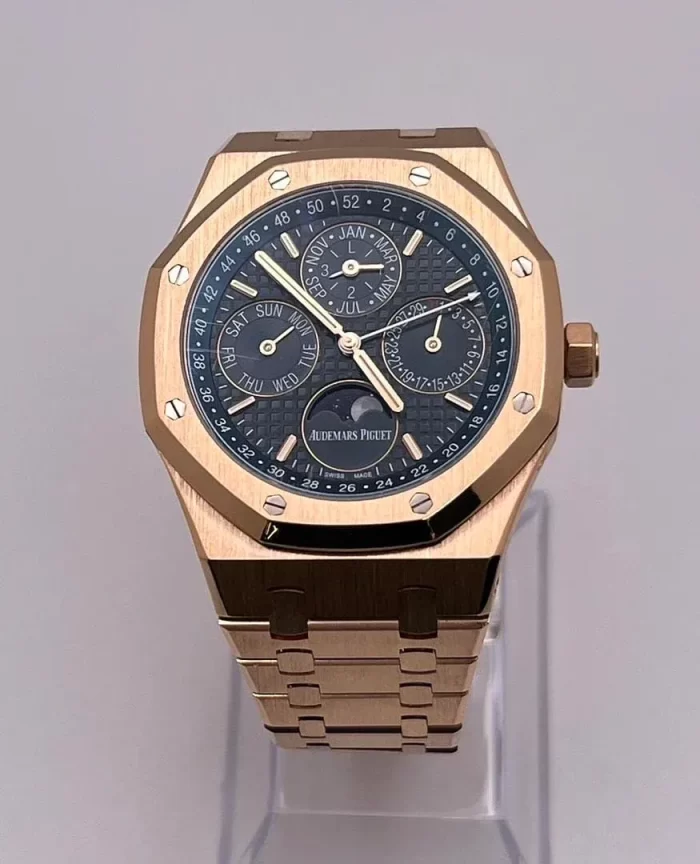 Audemars Piguet Royal Oak Perpetual Calendar 26574OR.OO.1220OR.02 Rose Gold Blue Dial - 图片 3