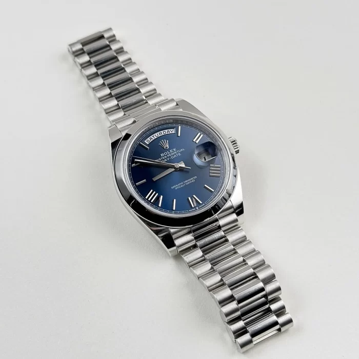 Rolex Day-Date 228206 Platinum Blue Dial - 图片 3