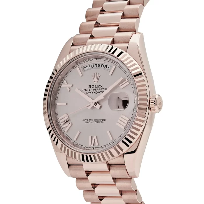 Rolex Day-Date 228235 Rose Gold Sundust Roman Dial - Image 2