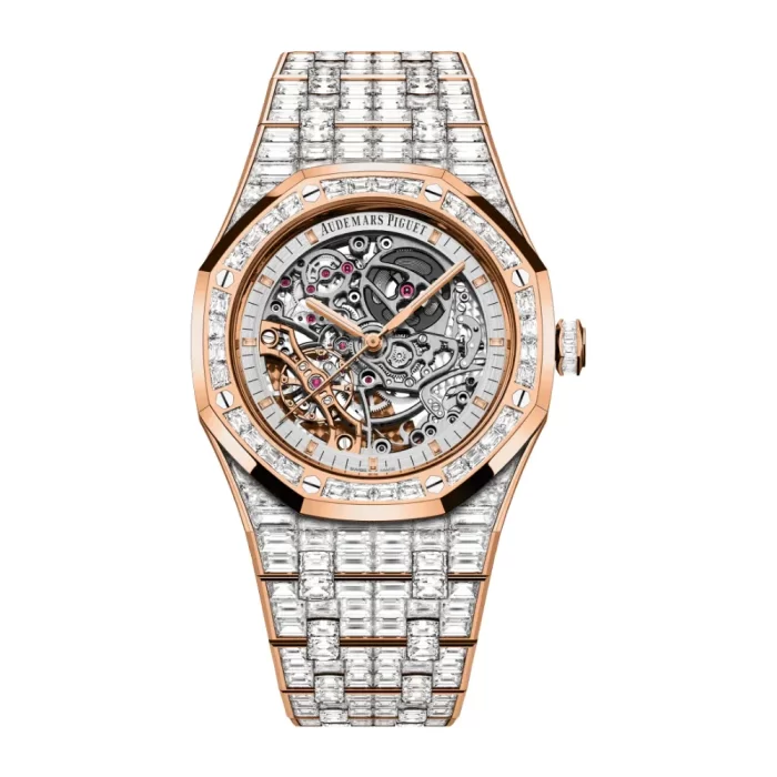 Audemars Piguet Royal Oak 15417OR.ZZ.1267OR.01.A Double Balance Wheel Openworked Baguette Bezel - 图片 1
