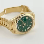 Rolex Day-Date 228238 Yellow Gold Green Roman Numerals Dial - 图片 3