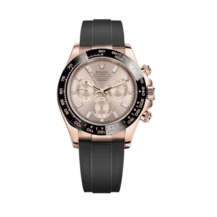 Rolex Daytona 116515LN Rose Gold Baguette Diamond Sundust Dial - 图片 1