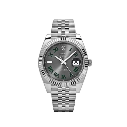 Rolex Datejust 126334 'Wimbledon' Stainless Steel Slate Dial Jubilee
