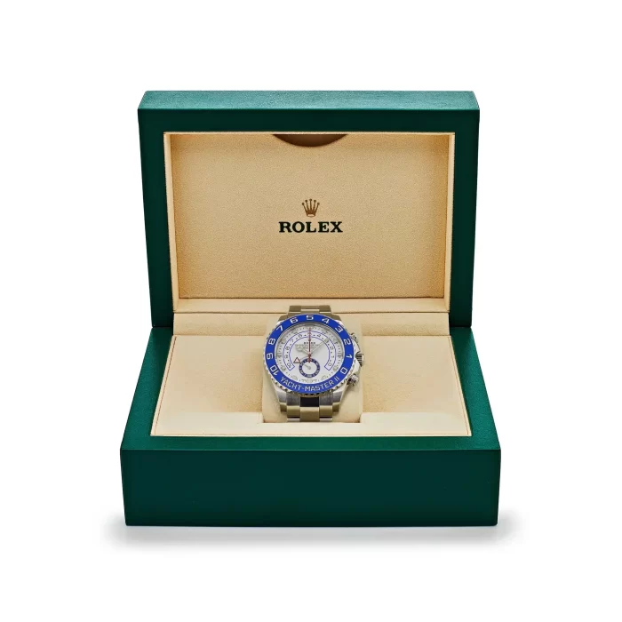 Rolex Yacht-Master II Stainless Steel Mercedes Hand White Dial 116680 - 图片 6