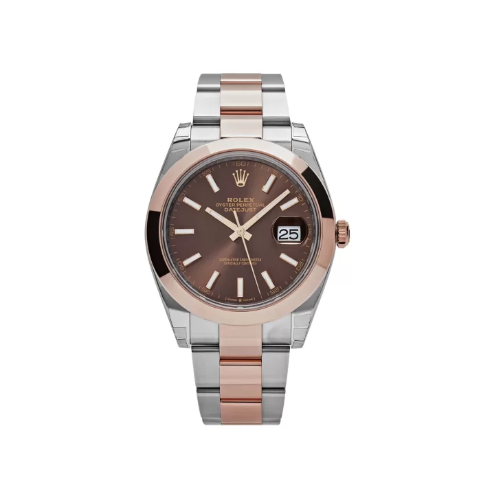 Rolex Datejust 126301 Stainless Steel Rose Gold Chocolate Dial - 图片 1