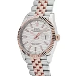 Rolex Datejust 126231 Rose Gold Stainless Steel Silver Fluted Motif Dial - 图片 2