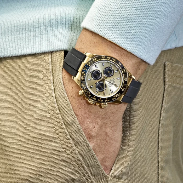 Rolex Cosmograph Daytona 116518LN-0040 Yellow Gold Champagne Black Dial - 图片 2