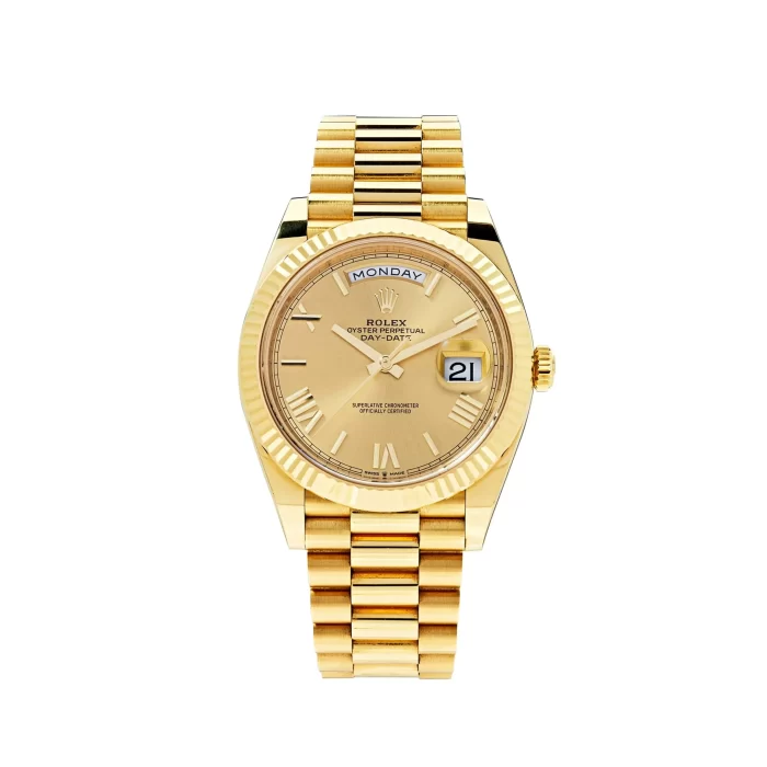 Rolex Day-Date 228238 Yellow Gold Champagne Roman Dial - Image 1