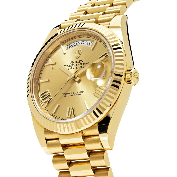 Rolex Day-Date 228238 Yellow Gold Champagne Roman Dial - Image 2