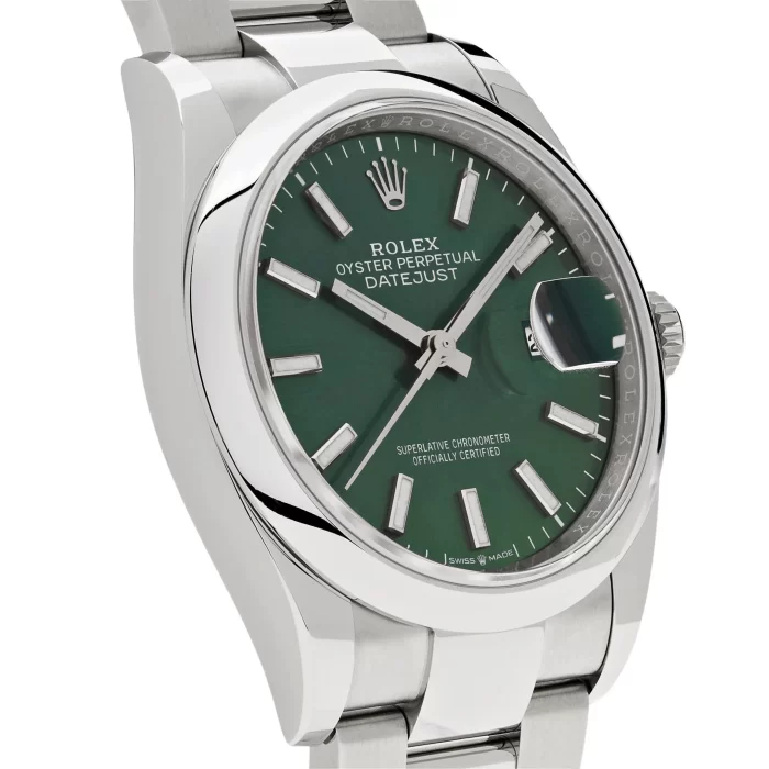 Rolex Datejust 126200 Stainless Steel Green Dial Oyster - 图片 4