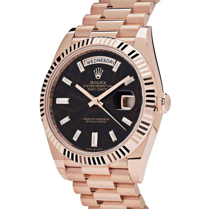 Rolex Day-Date 228235 Rose Gold Eisenkiesel Diamond Dial - 图片 2