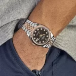 Rolex Datejust 126231 Rose Gold Stainless Steel Black Diamond Dial - 图片 2