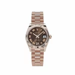 Rolex Datejust 278275 Rose Gold Diamond Chocolate Dial President