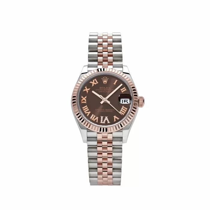 Rolex Datejust 278271 Rose Gold Stainless Steel Roman Chocolate Dial Jubilee (2024) - 图片 1