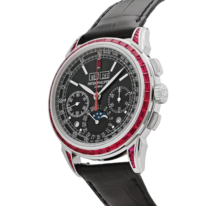 Patek Philippe Grand Complications 5271/12P-001 Perpetual Calendar Platinum Black Dial Ruby Bezel - 图片 3