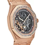 Audemars Piguet Royal Oak 15412OR.ZZ.1220OR.01 Double Balance Wheel Openworked Rose Gold Baguette Bezel (2021) - 图片 3