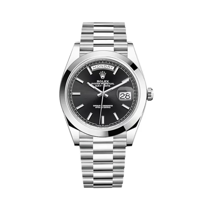 Rolex Day-Date 228206 Platinum Black Dial - 图片 1