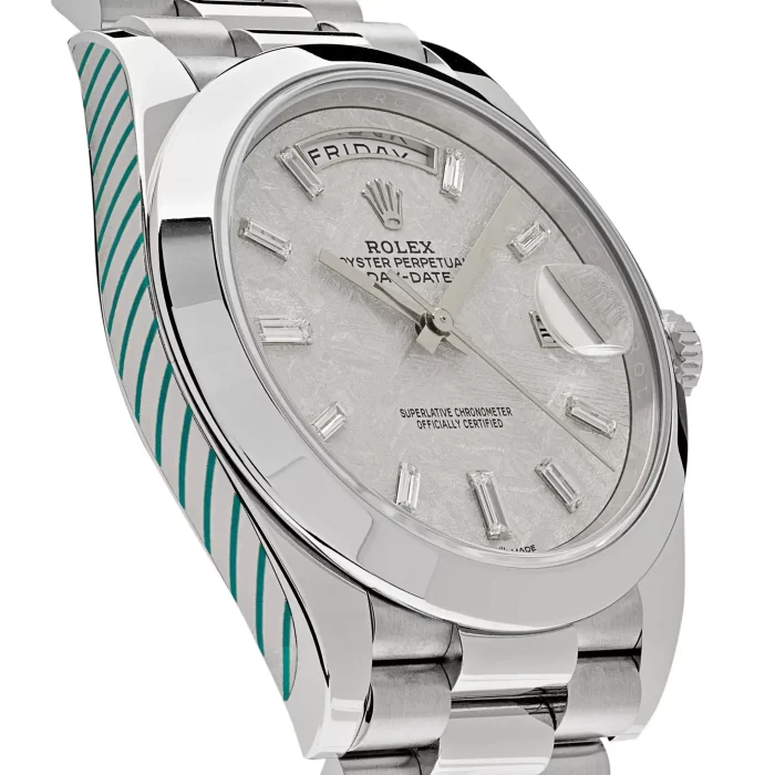 Rolex Day-Date 228206 Platinum Meteorite Diamond Dial - 图片 5
