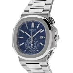 Patek Philippe Nautilus 5976/1G-001 '40th Anniversary' Chronograph White Gold Blue Diamond Dial Limited Edition (2018) - 图片 5