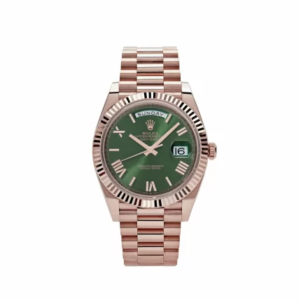 Rolex Day-Date 228235 Rose Gold Olive Green Dial (2023)
