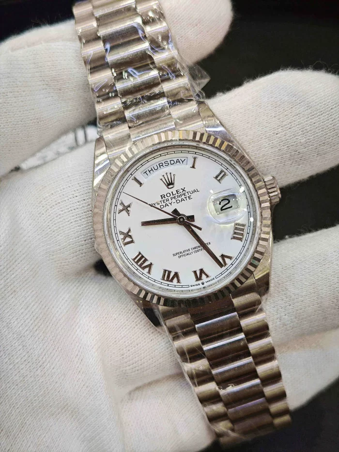 Rolex Day-Date 128239-0059 White Gold White Dial - 图片 3