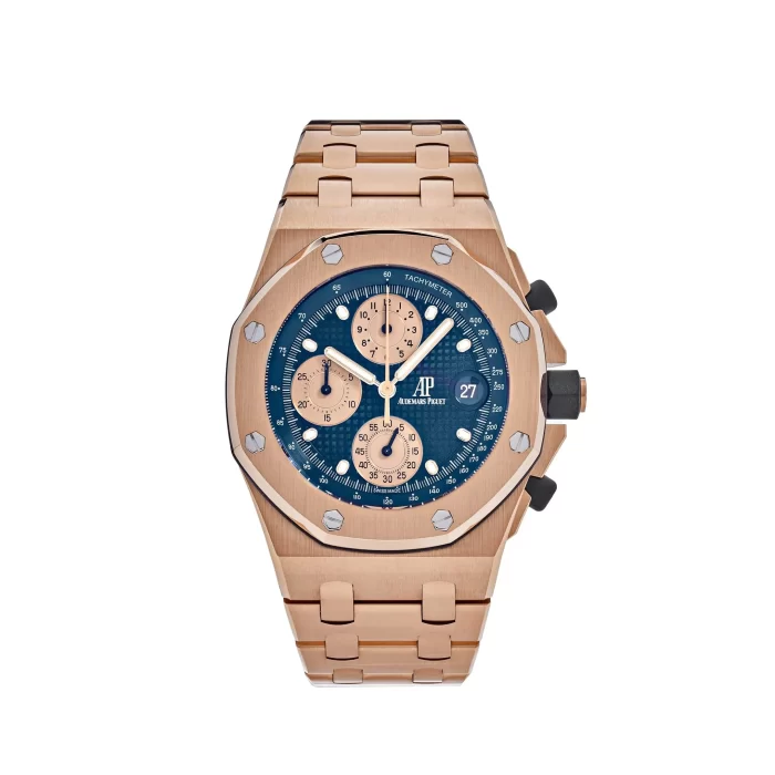 Audemars Piguet Royal Oak Offshore 26238OR.OO.2000OR.01 Chronograph 'Brick' Rose Gold Blue Dial - 图片 2
