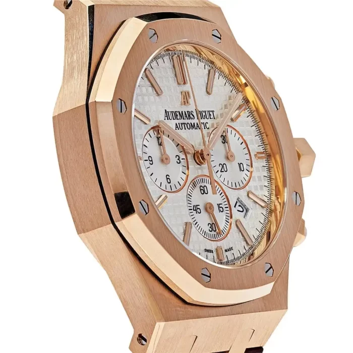 Audemars Piguet Royal Oak 26320OR.OO.D088CR.01 Chronograph Rose Gold Silver Dial - 图片 5