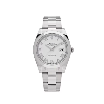 Rolex Datejust 126300 Stainless Steel White Roman Dial Oyster