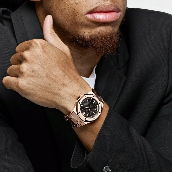 Audemars Piguet Royal Oak Selfwinding 15510OR.OO.1320OR.02 Rose Gold 50th Anniversary Black Dial (2024) - 图片 7