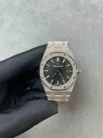 Audemars Piguet Oak Frosted Gold Quartz Black dial, 33mm, 18k White gold, 67653BC.GG.1263BC.02 - 图片 3