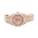 Audemars Piguet Oak Frosted Gold, Rose dial, 37mm, 18k Rose gold, 15454OR.GG.1259OR.03 - 图片 6
