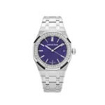 Audemars Piguet Royal Oak 15551BC.ZZ.1356BC.02 White Gold Purple Dial Diamond Bezel Special Edition (2023) - 图片 2