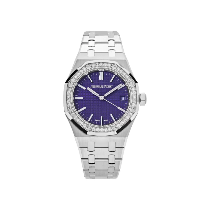 Audemars Piguet Royal Oak 15551BC.ZZ.1356BC.02 White Gold Purple Dial Diamond Bezel Special Edition (2023) - 图片 2