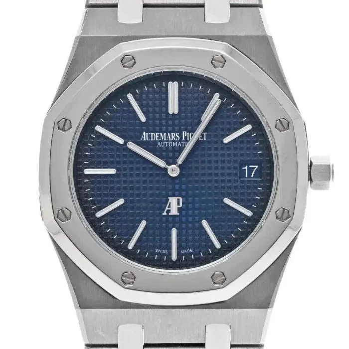 Audemars Piguet Oak Jumbo Extra-Thin, 39mm, Titanium, blue dial, 15202IP.OO.1240IP.01 - 图片 2