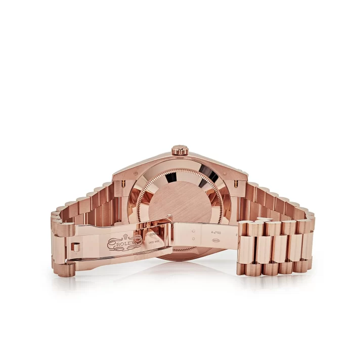 Rolex Day-Date 228235 Rose Gold Chocolate Baguette Diamond Dial - 图片 4