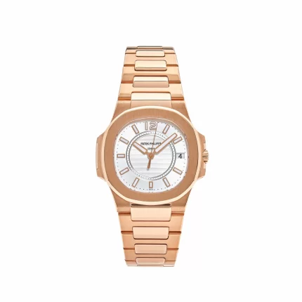 Patek Philippe Nautilus 7011/1R-001 Rose Gold Silver Dial