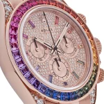Rolex Daytona 116595RBOW 'Rainbow' Rose Gold Pave Diamond Dial Sapphire Bezel - 图片 3
