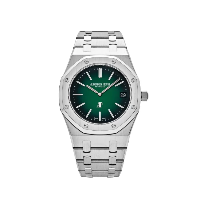 Audemars Piguet Royal Oak 15202PT.OO.1240PT.01 'Jumbo' Extra-Thin Platinum Green Dial - 图片 1
