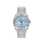 Rolex Day-Date 228236 Platinum Ice Blue Arabic Dial - 图片 6