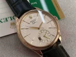 Rolex Cellini Dual Time Everose Rose Gold Automatic Mens Watch 50525-0008 NOS - 图片 7