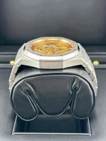 Audemars Piguet Royal Oak 15407ST.OO.1220ST.02 Double Balance Wheel Openworked Stainless Steel Pink Gold-Toned Dial (2024) - 图片 5