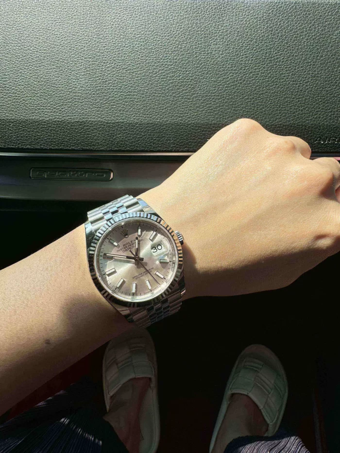 Rolex Day-Date 128239-0005 White Gold Silver Dial - 图片 2