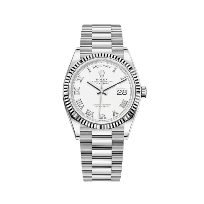 Rolex Day-Date 128239-0059 White Gold White Dial - 图片 1