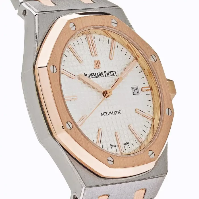 Audemars Piguet Royal Oak 15400SR.OO.1220SR.01 Stainless Steel Rose Gold White Dial (2015) - 图片 4