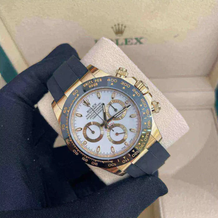 Rolex Cosmograph Daytona 116518LN-0041/33 40mm 18ct Yellow Gold Automatic White Dial - 图片 6